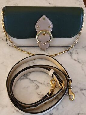 Coach Beat Crossbody C2617 in Forest/Cream/Tan